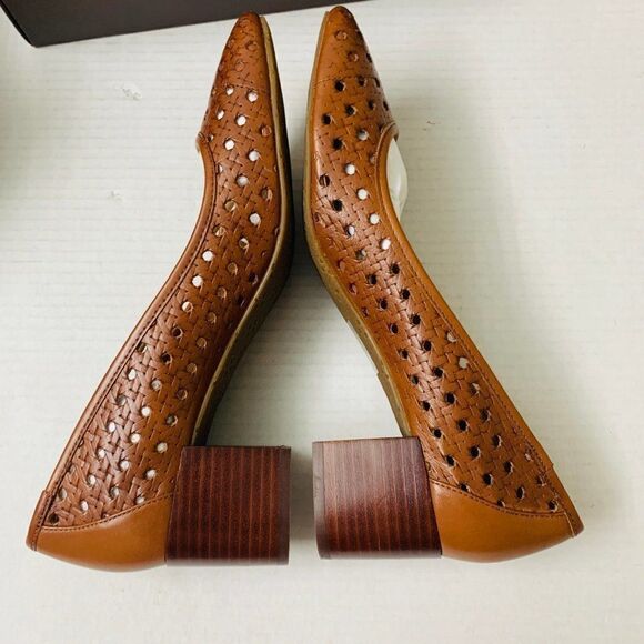 $159 Patricia Nash Allegra Pumps Shoes Tan Leather - Picture 5 of 7